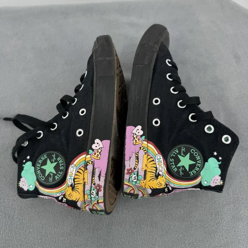 Converse Chuck Taylor All Star Shoes‎ Youth 2 Black Tiger High Top 371272F